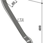 Planeplanketand 10x32, smider til venstre