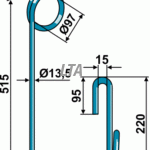 Striegel 13,5 x 515 köckerling 501131