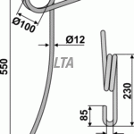 Buet striegeltand väderstad