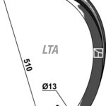 Underdel til Vibroflex 2800 ( 65x16 )