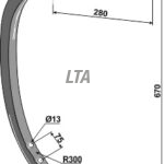 HC117 Centauer tand 35x35mm højre