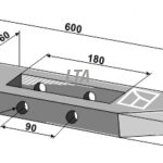 Lame Michel Gr.spids 40x60x600 90mm