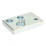 Beslag til landhjul 55x12x90 Zn