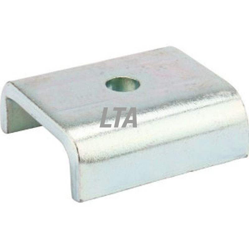 4594534.orig Klemplade 60x6x74 U-42x15 1xD10,5 Zn - Billede 1