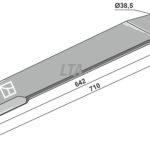 Kniv højre Schultenr 401032 710 mm