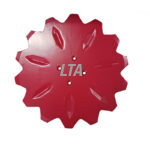 18" takket rulleskær 4 huls til kvernel.