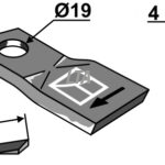 Kniv for græssnitter