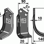 Fræserkniv Højre (Duraface ) K1611270