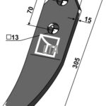 Cenius spids incl bolte