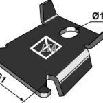 Antirotations låseplade til 1.HH-323011