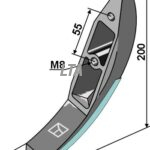 Nedfælder skær Bomech hårdmetal belagt, M bolte
