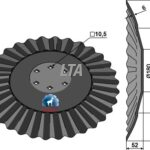 Heva Bølget Discskive Ø570x6